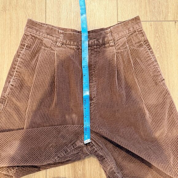 VTG Eddie Bauer Womens Wide Whale Corduroy Pants Sz 12 Pleated Baggy Classic 90s - Picture 7 of 9